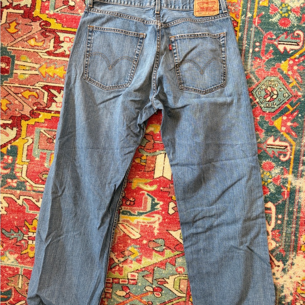 Levi's Men's Light Blue Straight Jeans - Picture 3 of 4